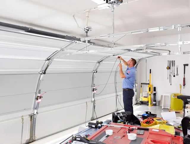 Garage door cable repair service by Storrs Garage Door Repair in Storrs