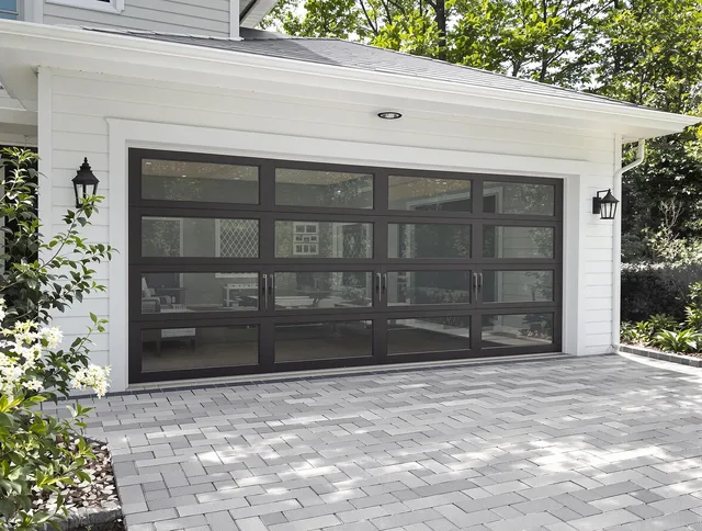 Storrs Garage Door Repair design specialist presenting custom garage door options to Storrs homeowner